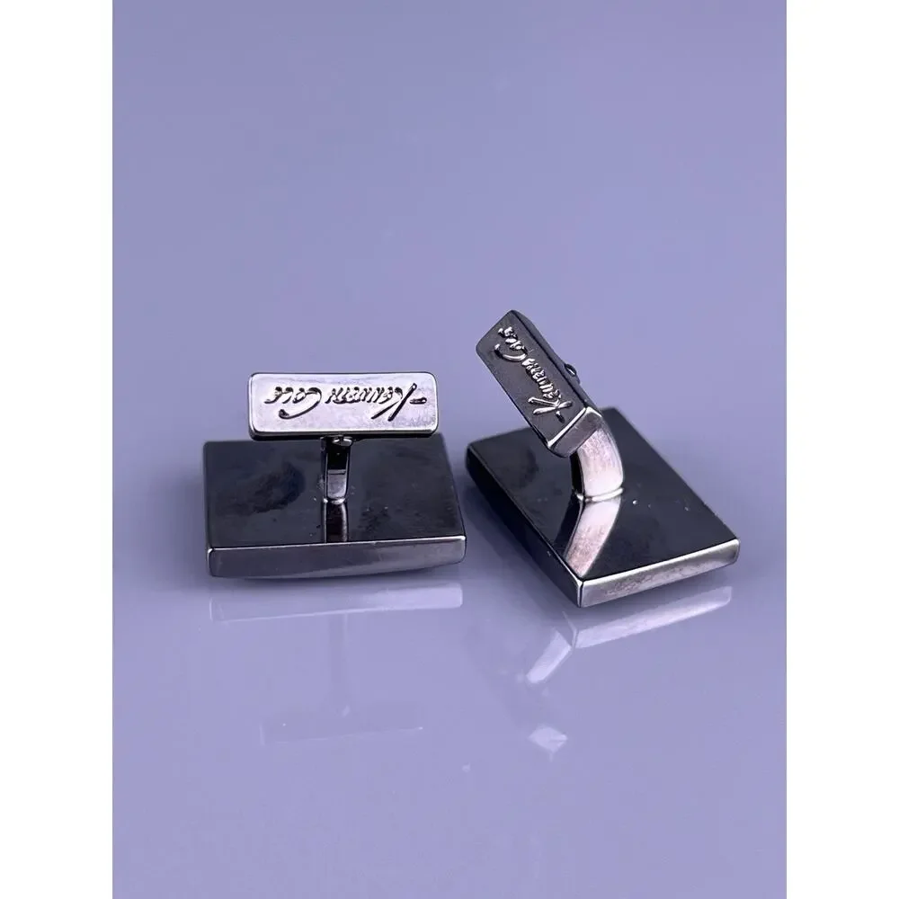 Pixel Pixelated Camouflage Cufflinks Black Tone Camo Squares Kenneth Cole Modern